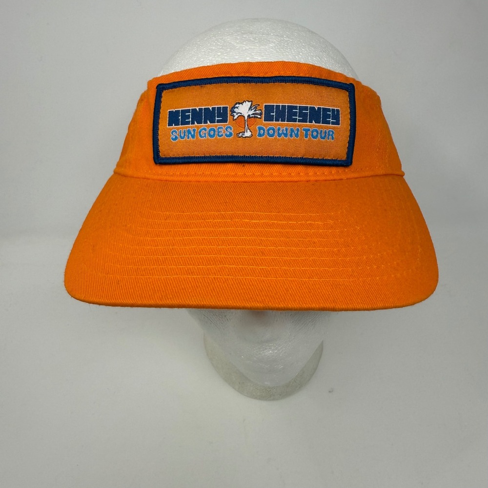 Kenny Chesney 2024 US‎ Concert Tour Sun Goes Down Tour Orange Visor Hat One Size